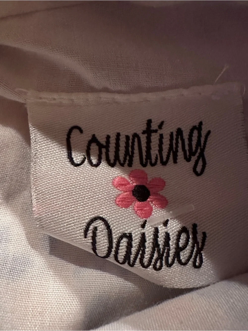 Counting Daisies floral dress with lace trim 4t vguc